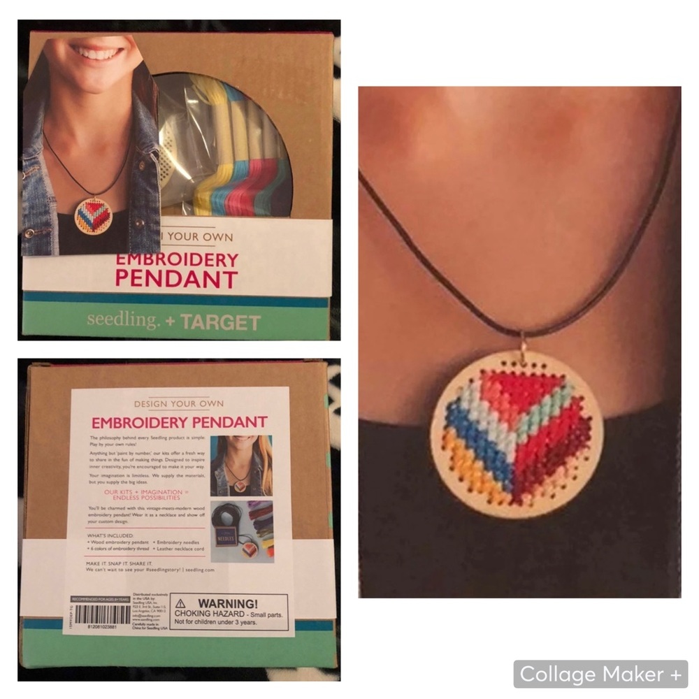 Design Your Own Embroidery Pendant by seedling. + Target NIB